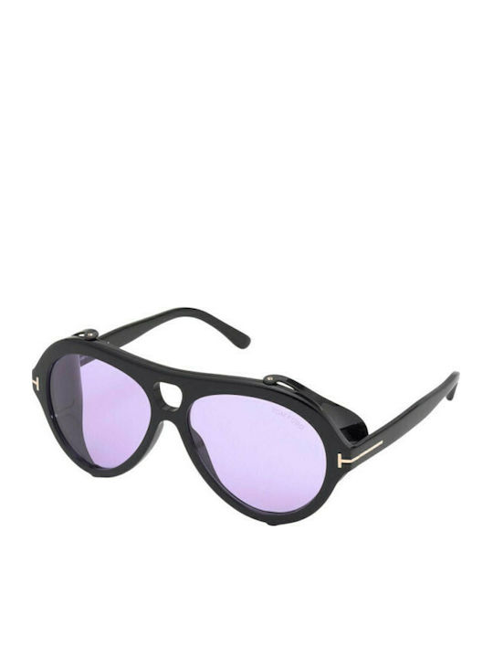 Tom Ford Neughman Γυαλιά Ηλίου Unisex Shiny Black / Violet FT0882 01Y