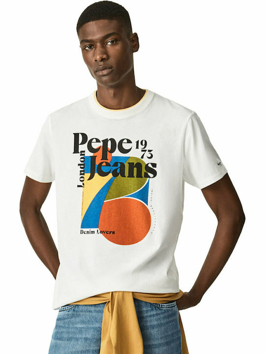 Pepe Jeans Willy Men's Short Sleeve T-shirt White