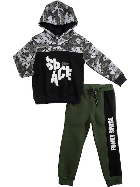 Funky Kids Sweatpants Set Black 2pcs / 2pcs