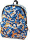 Diakakis Fortnite School Bag Backpack Elementary, Elementary Blue with Water Bottle Holder 22Liters
