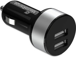 MediaRange Autoladegerät Schwarz Gesamtleistung 3.4A mit Anschlüssen: 2xUSB