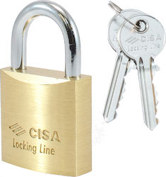 Cisa Λουκέτο με Κλειδί 25mm