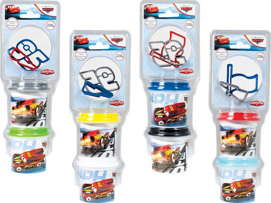 AS 2 Modellierknete für 3+ Jahre Cars mit 2 Formen (Verschiedene Farben)