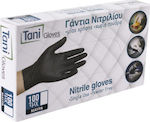 Intertan Tani Γάντια Νιτριλίου Χωρίς Πούδρα σε Μαύρο Χρώμα 100τμχ