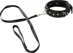 Vegan Fetish Vegan Fetish 100% Vegan Collar With leash Κολάρο σε Μαύρο Χρώμα
