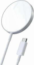 Choetech Încărcător Magsafe 15W Albς (T517-F)
