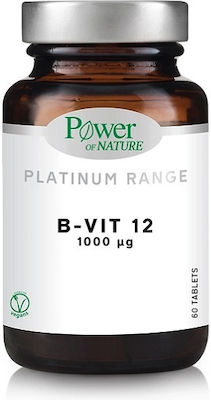 Power Of Nature Platinum Range B-Vit12 Vitamin 1000mg 60 tabs