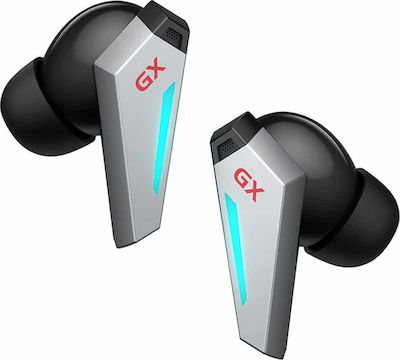 Edifier GX07 In-ear Bluetooth Handsfree Căști cu Rezistență la Transpirație și Carcasă de Încărcare Gri