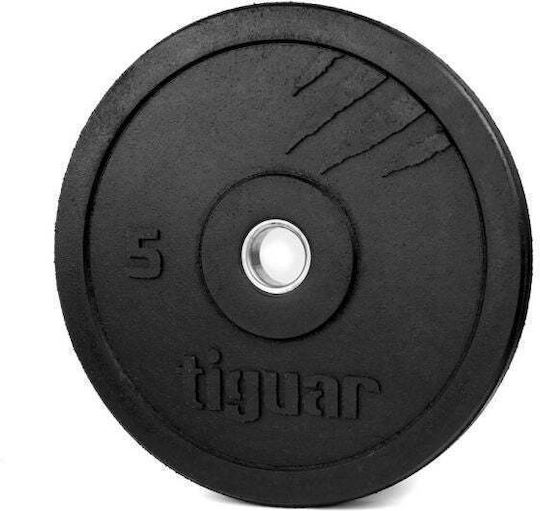 Tiguar Scheibenset Olympischen Typs Gummierte 1 x 5kg Φ50mm