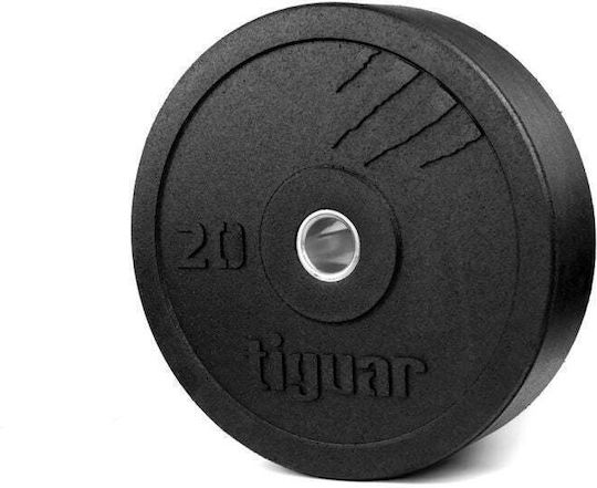 Tiguar Δίσκος Ολυμπιακού Τύπου Λαστιχένιος 1 x 20kg Φ50mm