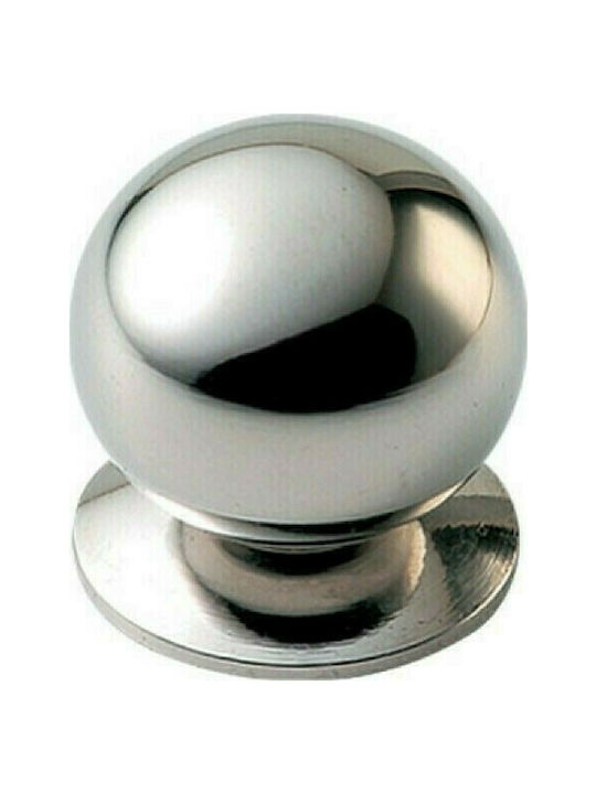 Viobrass Metallic Furniture Knob 11B Χρώμιο Ø20mm