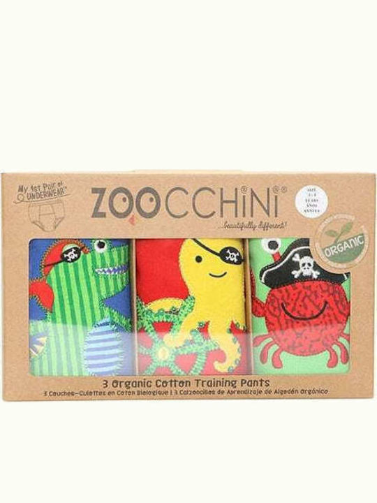 Zoocchini Παιδικό Σετ με Βρακάκια Πολύχρωμα 3τμχ