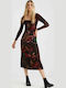 Dress Midi Φόρεμα Chocolate