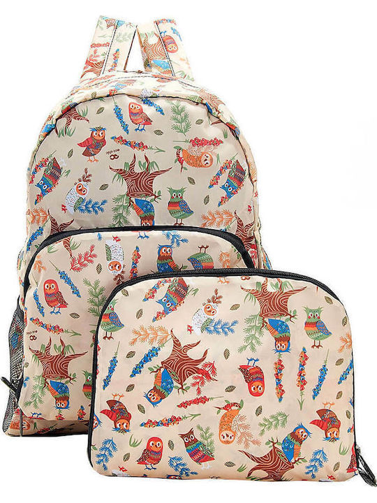 Eco Chic Beige Owl Πλάτης Μπεζ
