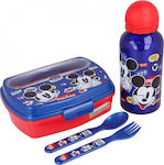 Stor Feeding Set made of Plastic Blue 4pcs