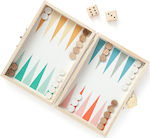 Christening Favor with Toy Backgammon made of Wood 12pcs