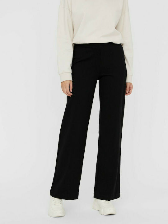 Vero Moda Women's Fabric Trousers Flare Black