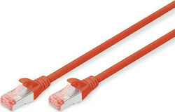 Digitus DK-1644-030/R S/FTP Cat.6 Καλώδιο Ethernet 3m Κόκκινο