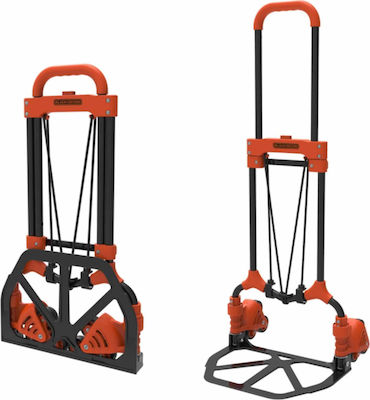 Black & Decker Transport Trolley Foldable for Weight Load up to 65kg Orange BXWT-H201