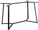 Freebox Stand de masă din Metal Negru 112x60x72cm