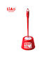 Liao D130009 Plastic Toilet Brush Red