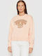 Sunny Wave Cropped Women's Sweatshirt Peachy Daze