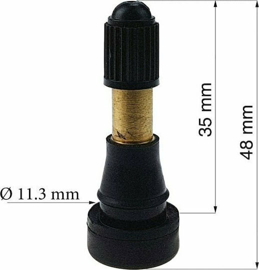 Stix Capace de Valvă pentru Anvelope Auto Capac supapă de înaltă presiune TR801 HP 1 buc Negru 1buc