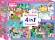 Παιδικό Puzzle Magical 4 in 1 για 4+ Ετών 120pcs Hinkler