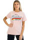 VINTAGE LOGO Damen T-Shirt Rosa