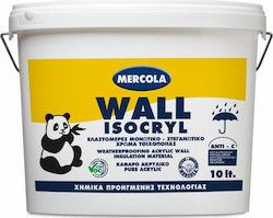 Mercola Isocryl Wall Еластомерен Акрил Нанасяемо Уплътнително Полиуретан 10лт Бял