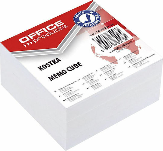 Office Point Αυτοκόλλητα Χαρτάκια Σημειώσεων σε Κύβο Λευκά 8.5x8.5εκ.