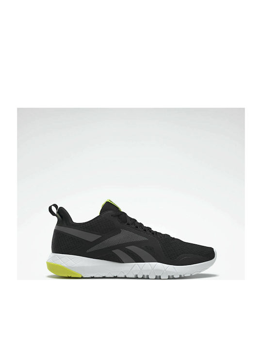 Reebok Flexagon Force 3 Ανδρικά Αθλητικά Παπούτσια για Προπόνηση & Γυμναστήριο Core Black / Pure Grey 7 / Acid Yellow