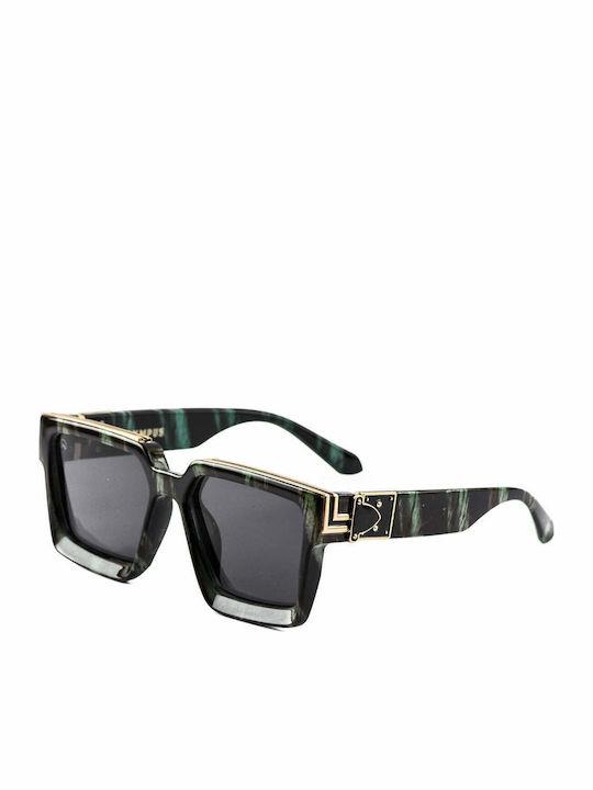 Olympus Sunglasses Cerberus Γυναικεία Γυαλιά Ηλίου με Κοκκάλινο Σκελετό Green Marble 02-018