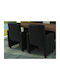 Dining Room Artificial Leather Armchair Black 58.5x65x88cm 2pcs