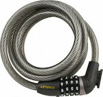 Stanley Bicycle Cable Lock with Combination Gray