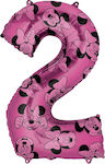 Μπαλόνι Foil Αριθμός 2 Minnie Mouse Forever Ροζ 66εκ.