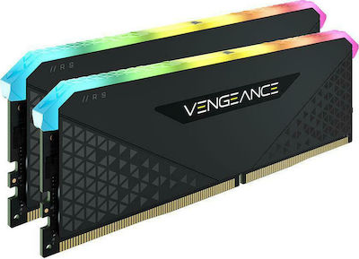 Corsair Vengeance RGB RS 64GB DDR4 RAM cu 2 module (2x32GB) și Viteză 3200 pentru Desktop