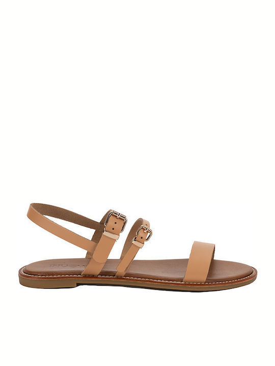 Sandale Casual Damă din Piele Tabac