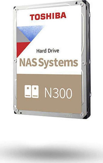 Toshiba N300 Bulk 8TB HDD Hard Drive 3.5" SATA III 7200rpm with 256MB Cache for NAS HDWG480UZSVA