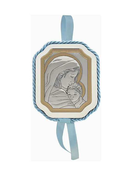 Slevori Blessed Mother Saint Icon Kids Talisman with the Virgin Mary made of Silver 191713