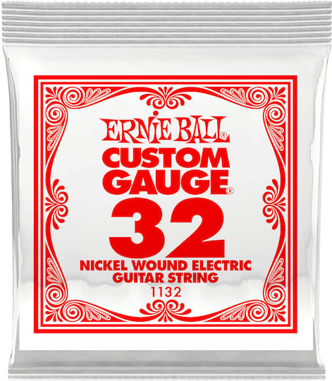 Ernie Ball Loop End Einzel Nickel gewickelt Laouto-Saiten 32 Zoll