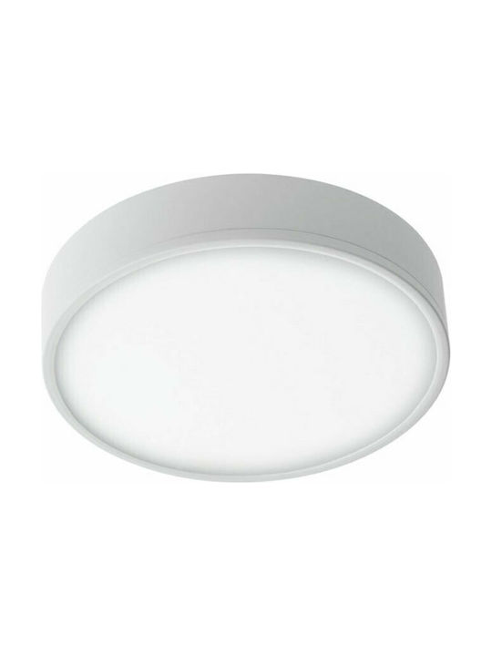 Fan Europe Klio Κλασική Μεταλλική Πλαφονιέρα Οροφής με Ενσωματωμένο LED σε Λευκό χρώμα 11.4cm