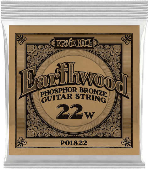 Ernie Ball Earthwood Loop End Einzel-Hauptsaiten Phosphor-Bronze Laouto 22"