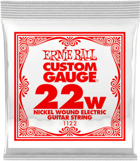 Ernie Ball Single Nickel Wound Electric Guitar String 22 Inches