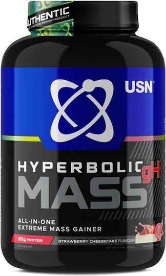 USN Hyperbolic Mass gH cu Creatină & Aromă Strawberry Cheesecake 2kg