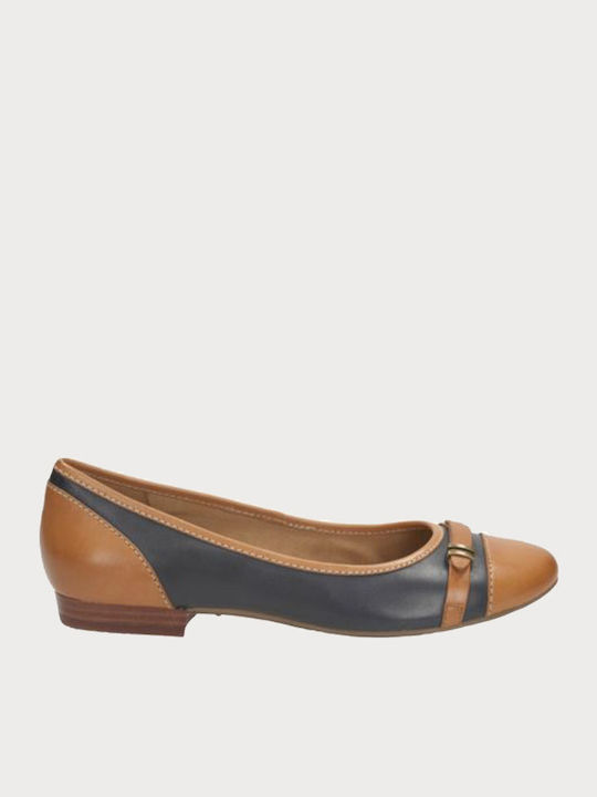 Anatomic Leather Ballerinas Henderson Navy Blue