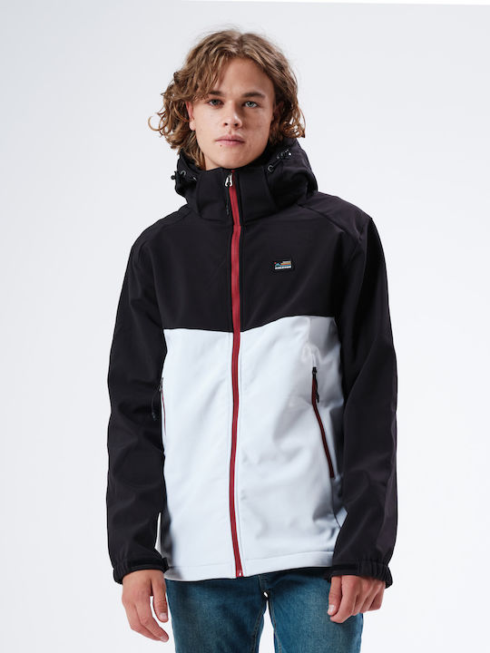 Emerson 3 σε 1 Μπουφάν Softshell Ice White / Black