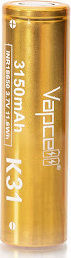 Vapcell K31 Rechargable Battery 18650 Li-ion 3150mAh 3.7V 1pcs