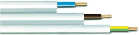 Καλώδιο Ρεύματος με Διατομή 4x1.5mm² σε Λευκό Χρώμα 1m