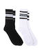 Dickies Genola Men's Solid Color Socks White / Black 2Pack